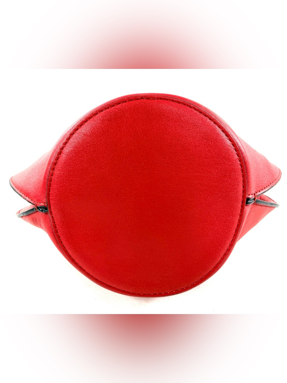 Rebecca Minkoff Pippa Red Leather Mini Dome Satchel Handbag Rare - Picture 4 of 10
